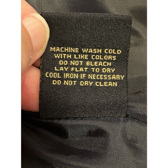 Womens British Khaki Quilted Vest Navy & White Stripes S Sleeveless Zipper Front - Picture 5 of 16